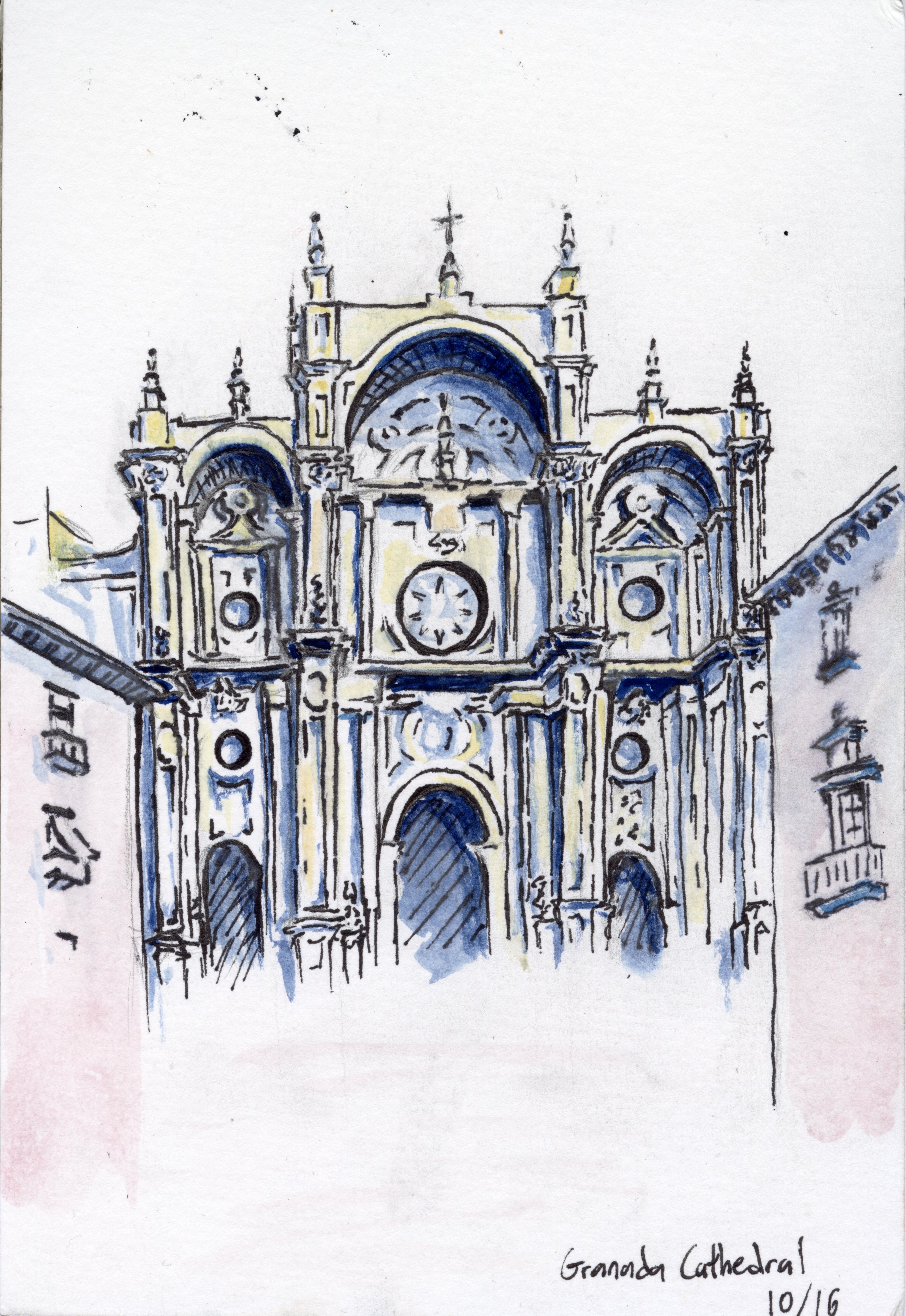 Art journal Granada Cathedral by Haley Goetting